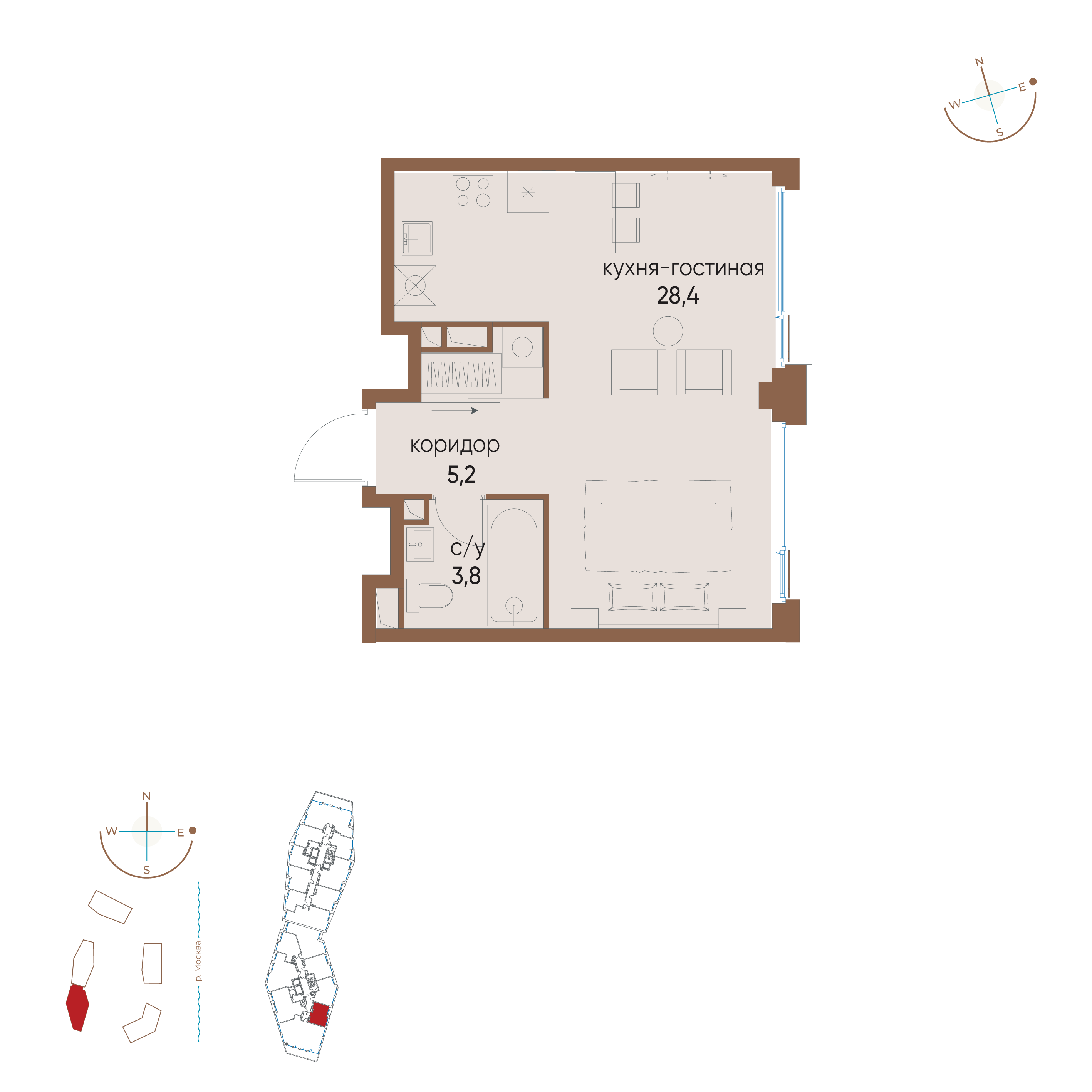 Планировка 1-комн.