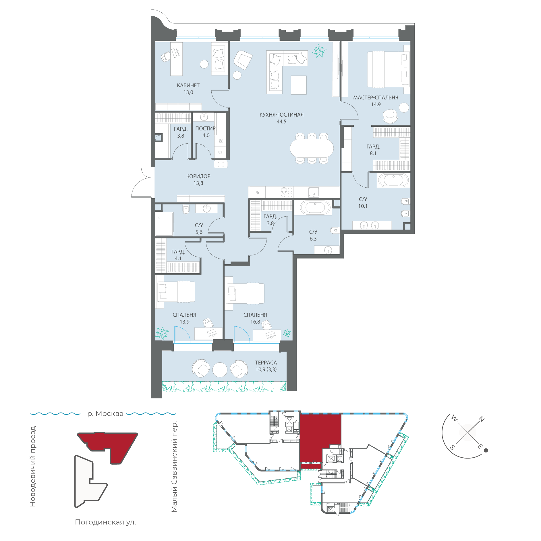 Планировка 4-комн.